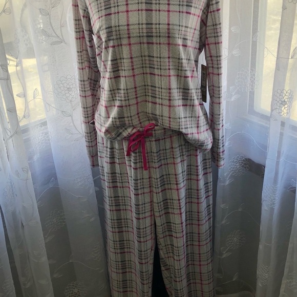 DearFoams pyjama set top and pants grey/pink L - Picture 4 of 16